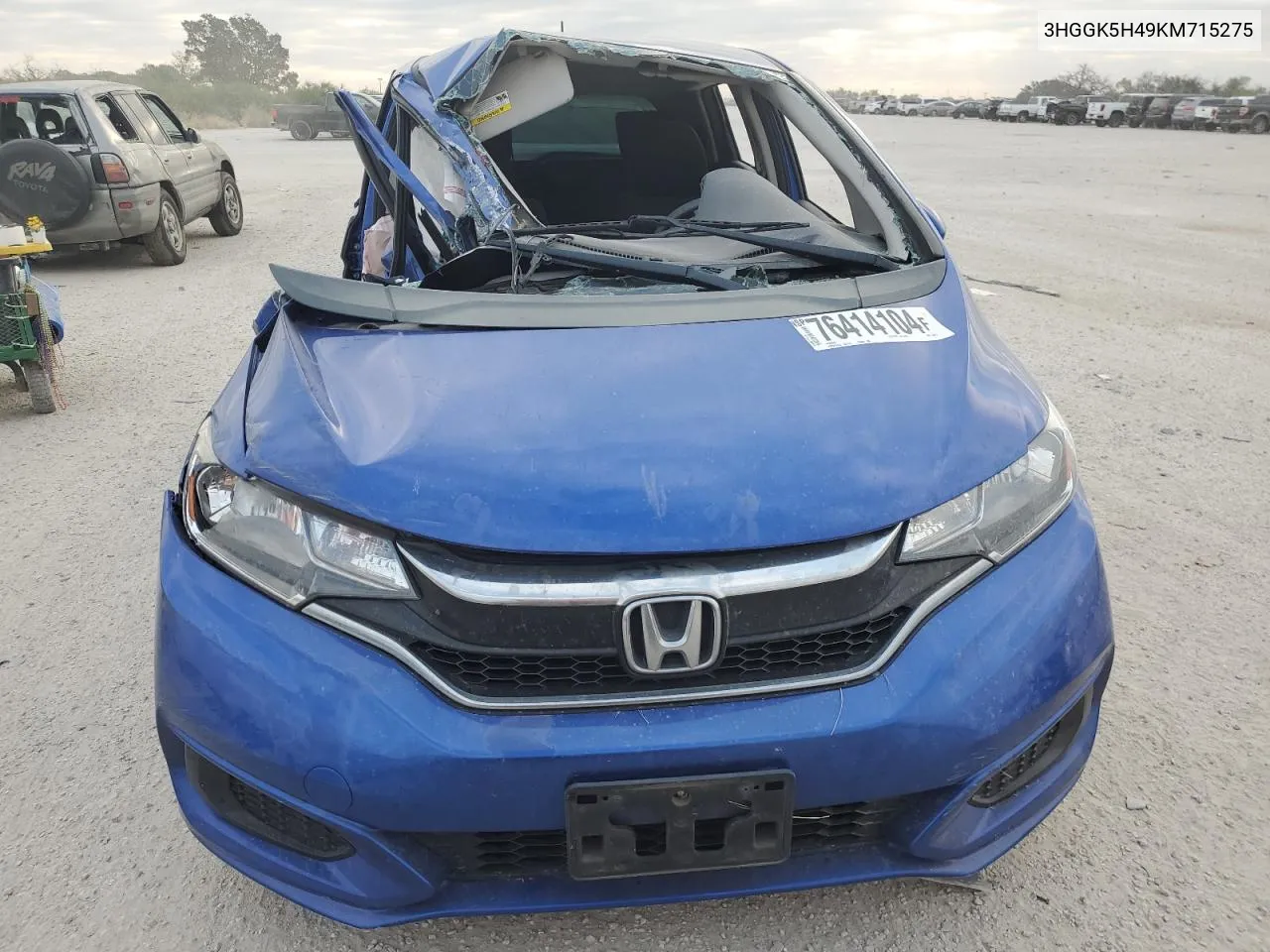 2019 Honda Fit Lx VIN: 3HGGK5H49KM715275 Lot: 76414104