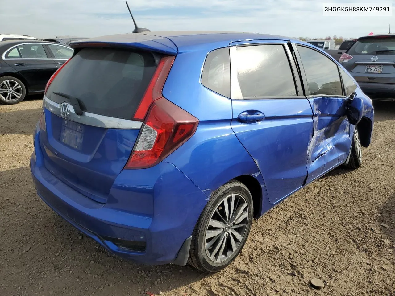 3HGGK5H88KM749291 2019 Honda Fit Ex