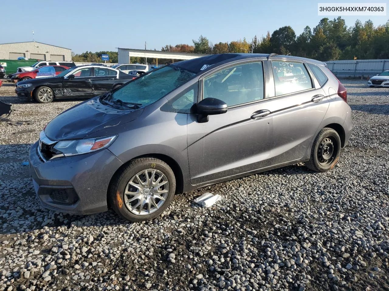 2019 Honda Fit Lx VIN: 3HGGK5H4XKM740363 Lot: 76525134