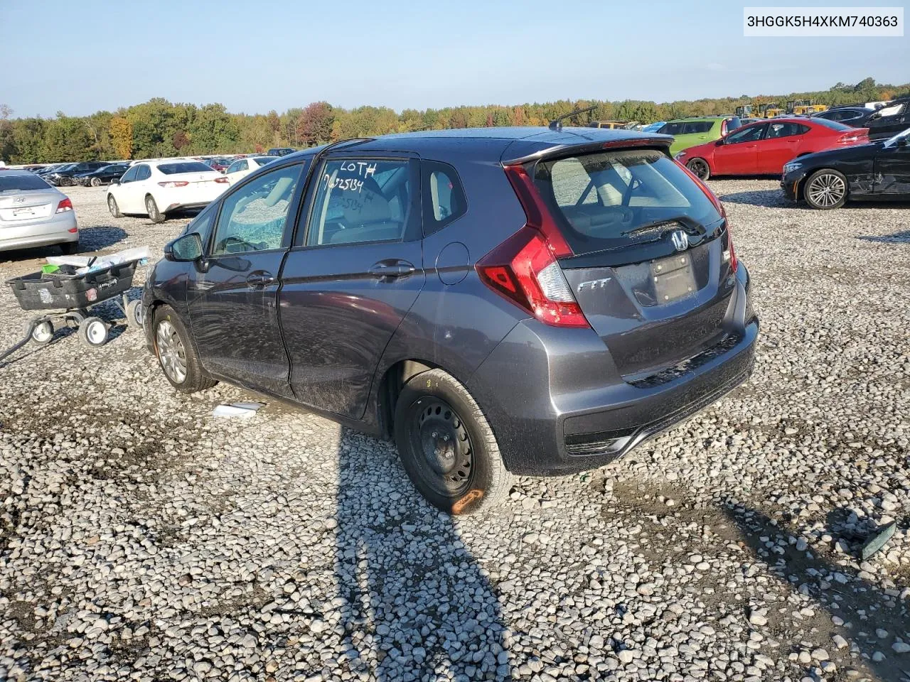 2019 Honda Fit Lx VIN: 3HGGK5H4XKM740363 Lot: 76525134