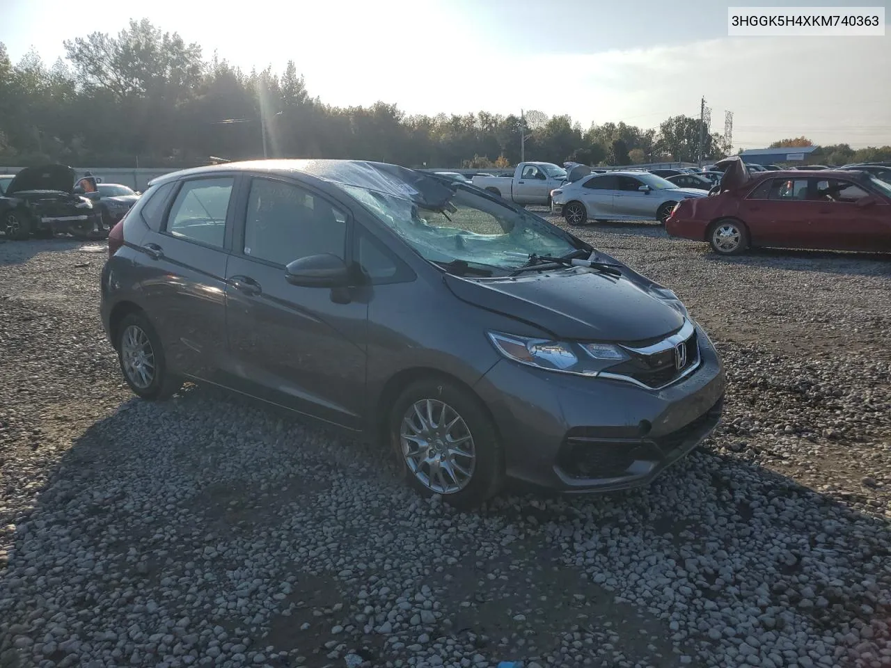 2019 Honda Fit Lx VIN: 3HGGK5H4XKM740363 Lot: 76525134