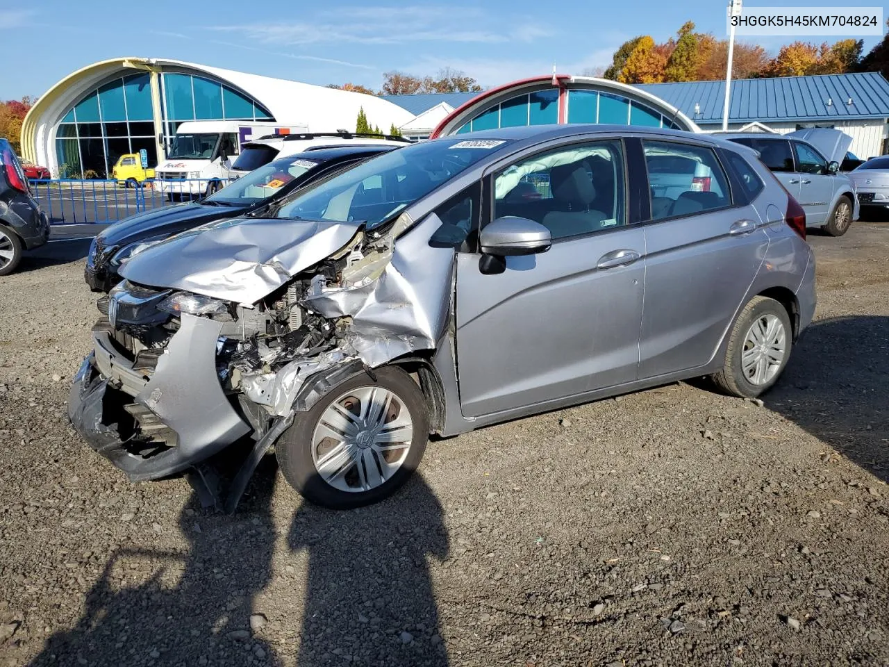 2019 Honda Fit Lx VIN: 3HGGK5H45KM704824 Lot: 76763294