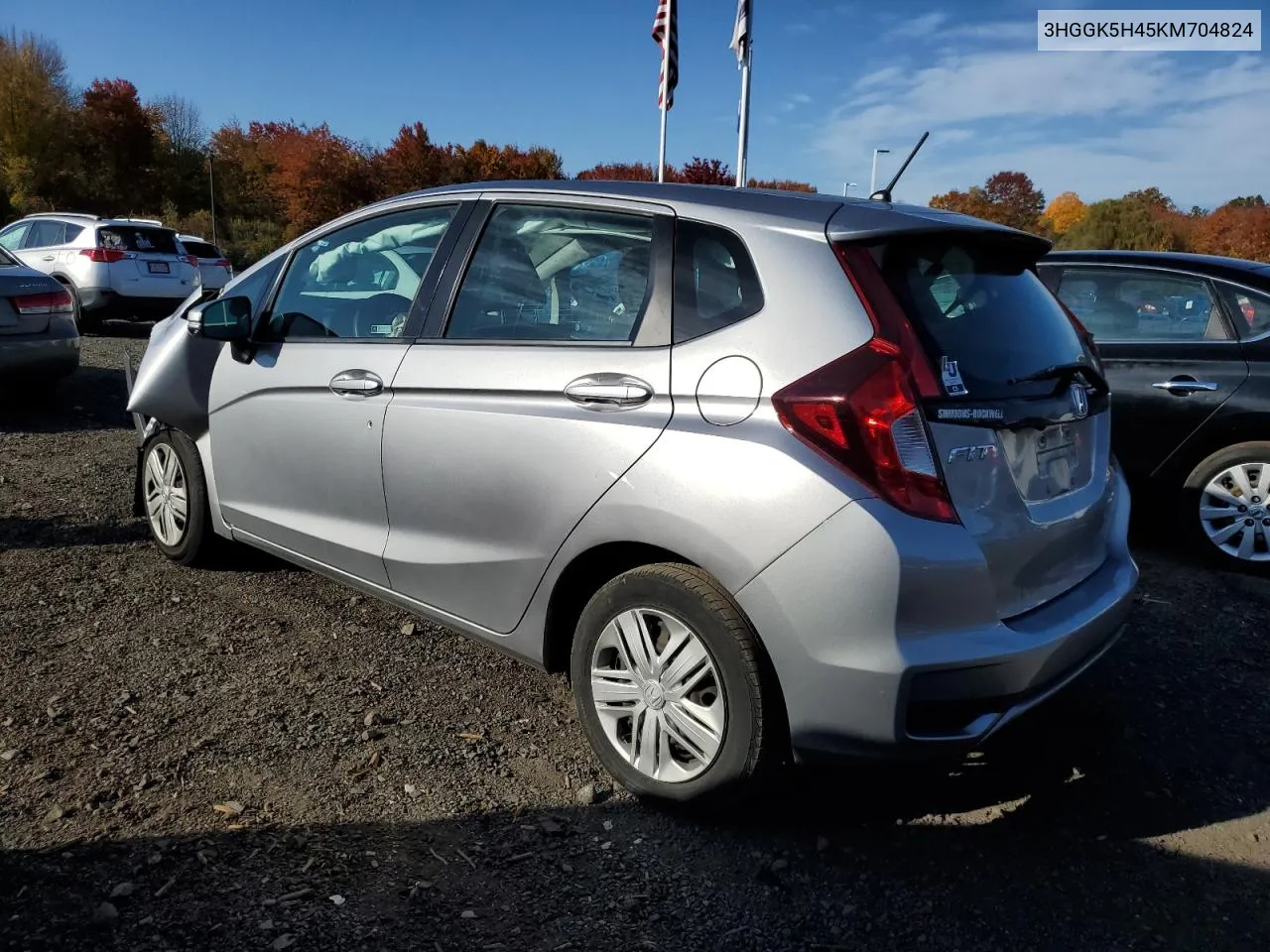 2019 Honda Fit Lx VIN: 3HGGK5H45KM704824 Lot: 76763294