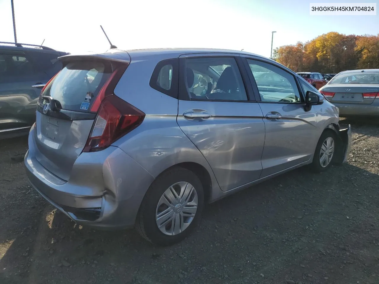 2019 Honda Fit Lx VIN: 3HGGK5H45KM704824 Lot: 76763294