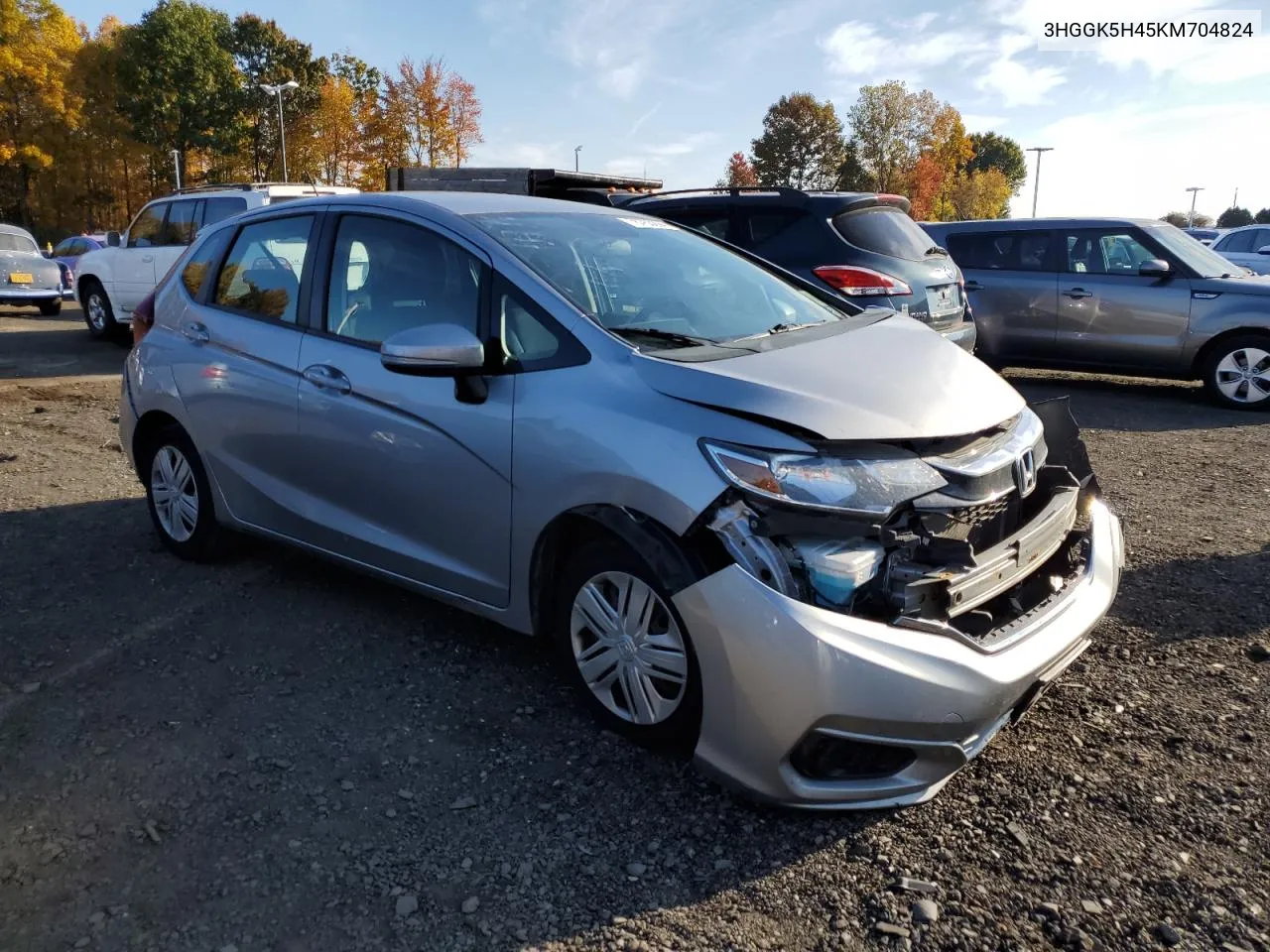 2019 Honda Fit Lx VIN: 3HGGK5H45KM704824 Lot: 76763294