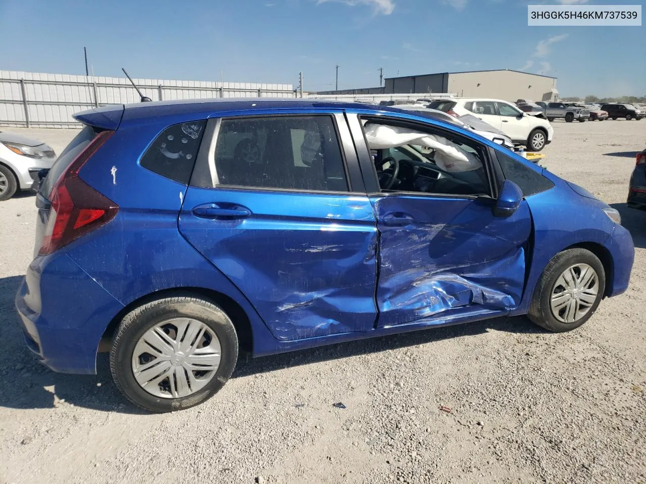 2019 Honda Fit Lx VIN: 3HGGK5H46KM737539 Lot: 77131824