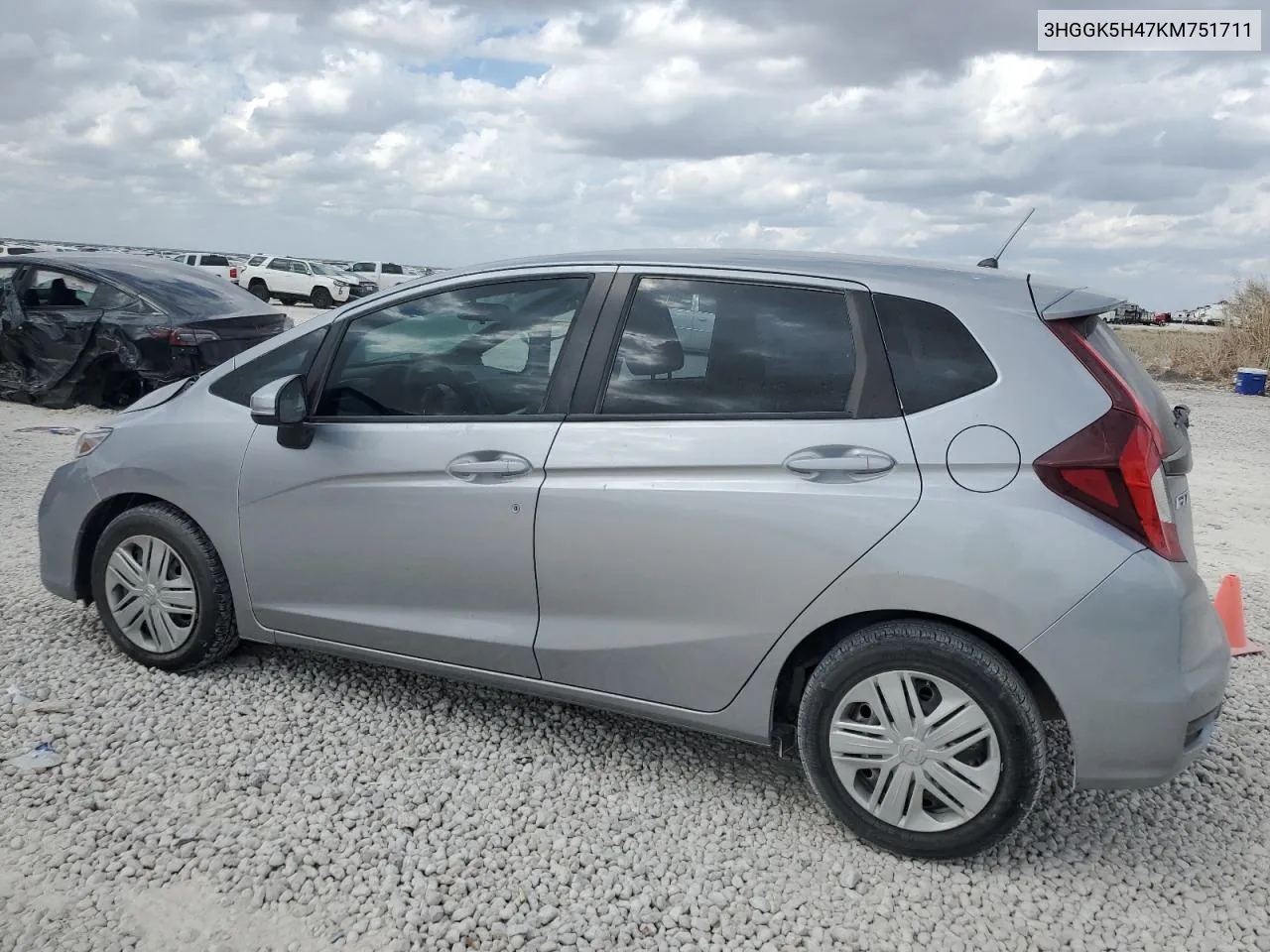 2019 Honda Fit Lx VIN: 3HGGK5H47KM751711 Lot: 77269594