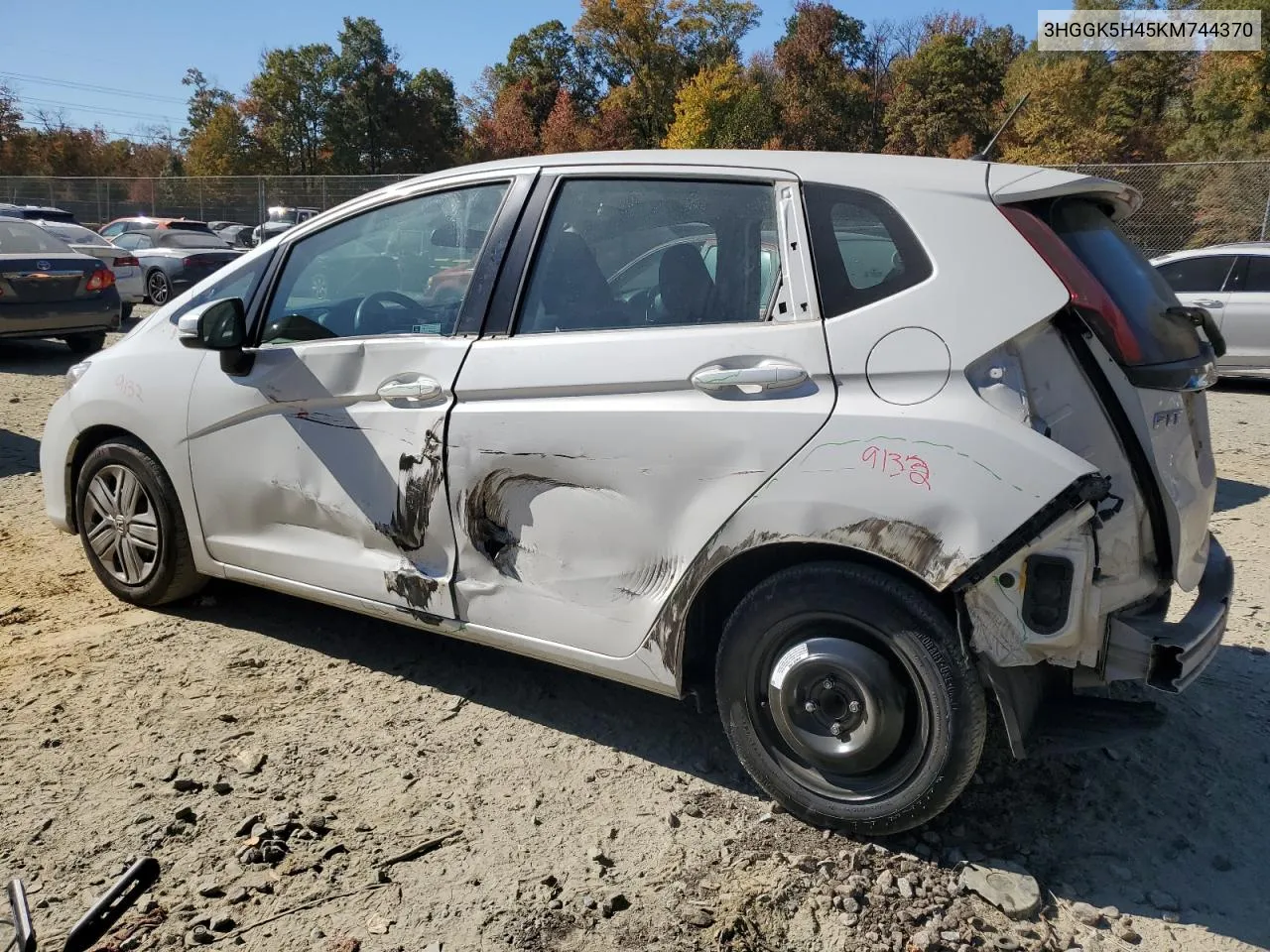 2019 Honda Fit Lx VIN: 3HGGK5H45KM744370 Lot: 77305374