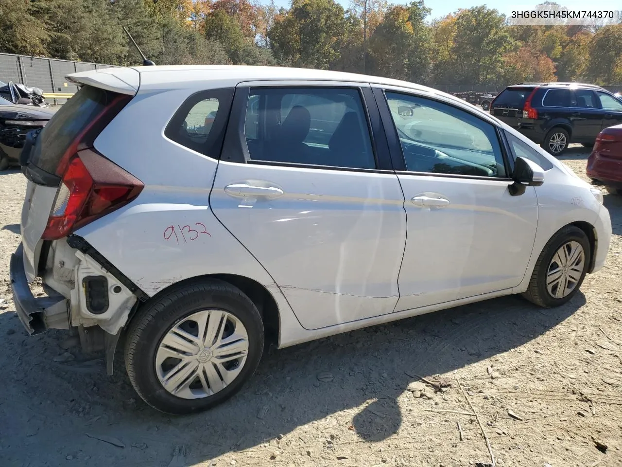 2019 Honda Fit Lx VIN: 3HGGK5H45KM744370 Lot: 77305374