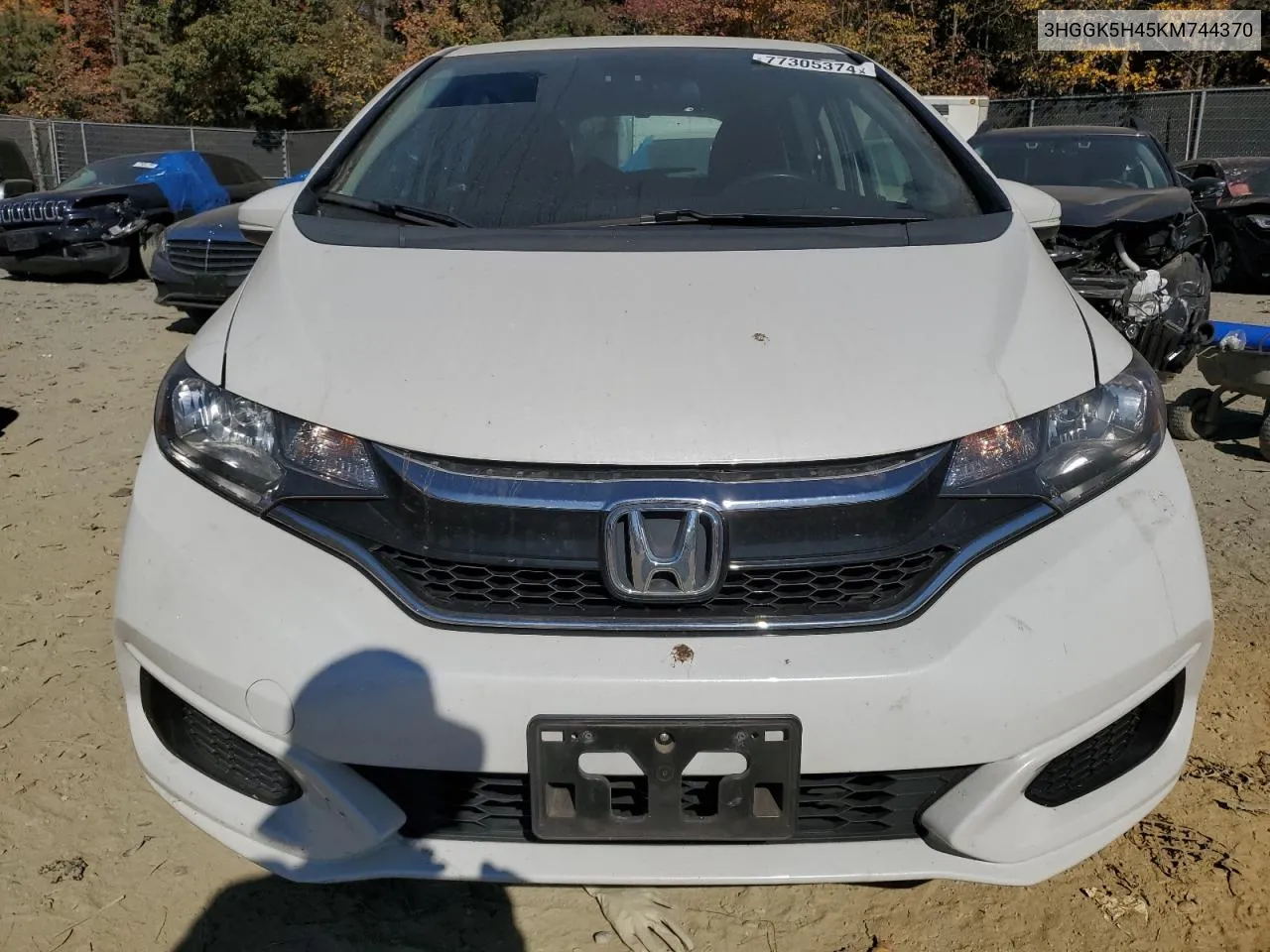 2019 Honda Fit Lx VIN: 3HGGK5H45KM744370 Lot: 77305374