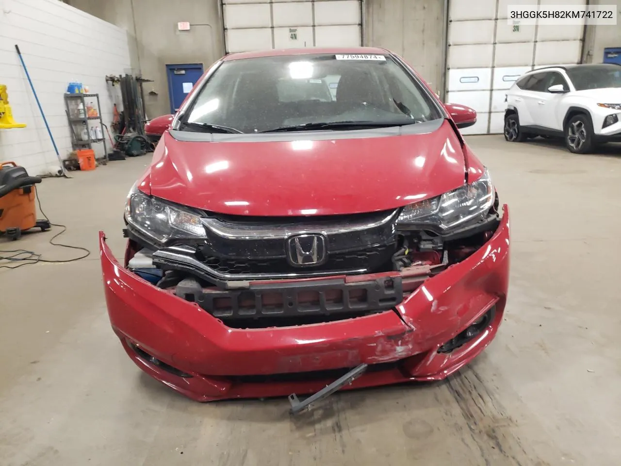 2019 Honda Fit Ex VIN: 3HGGK5H82KM741722 Lot: 77594874