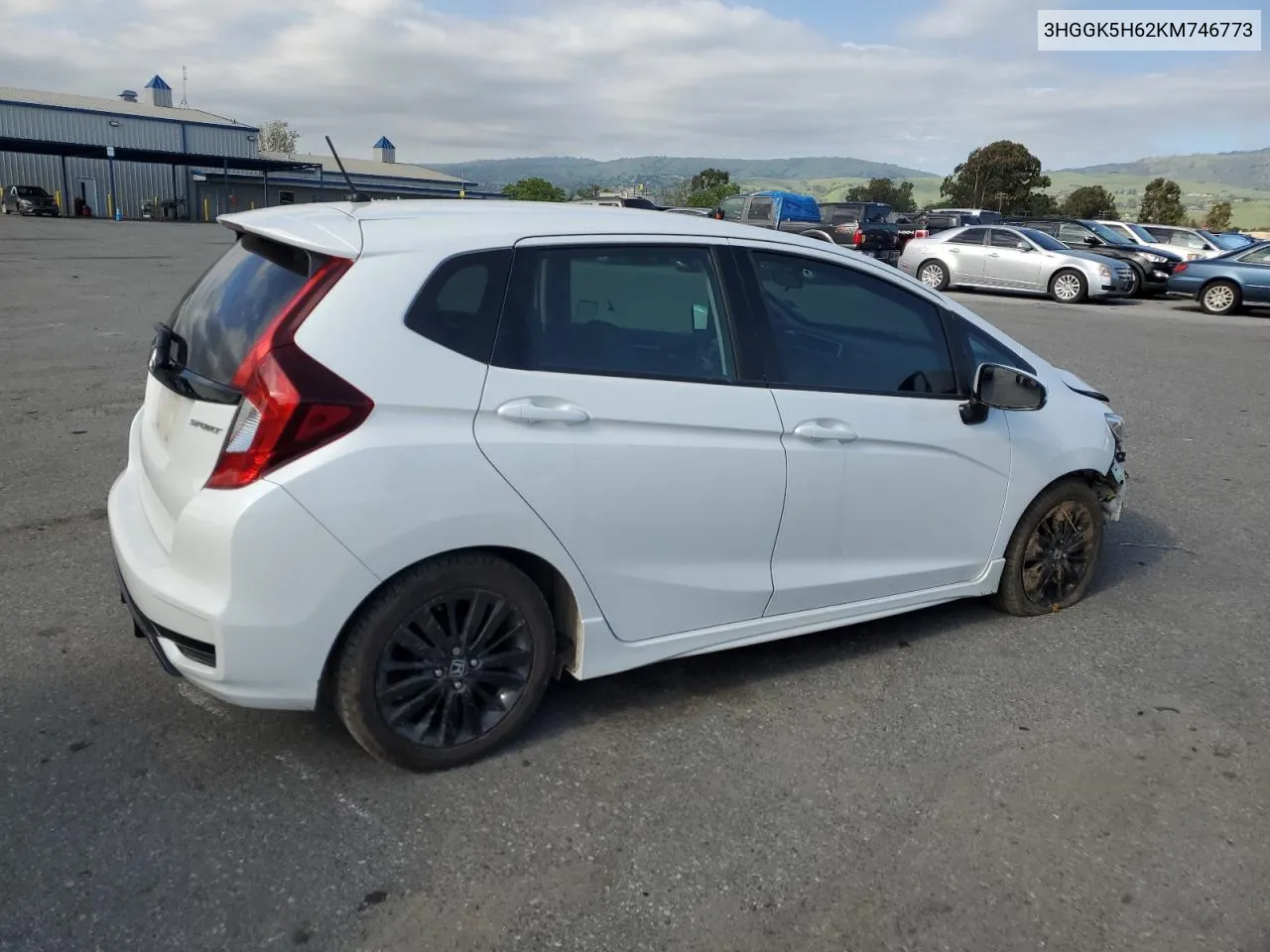 2019 Honda Fit Sport VIN: 3HGGK5H62KM746773 Lot: 77819814