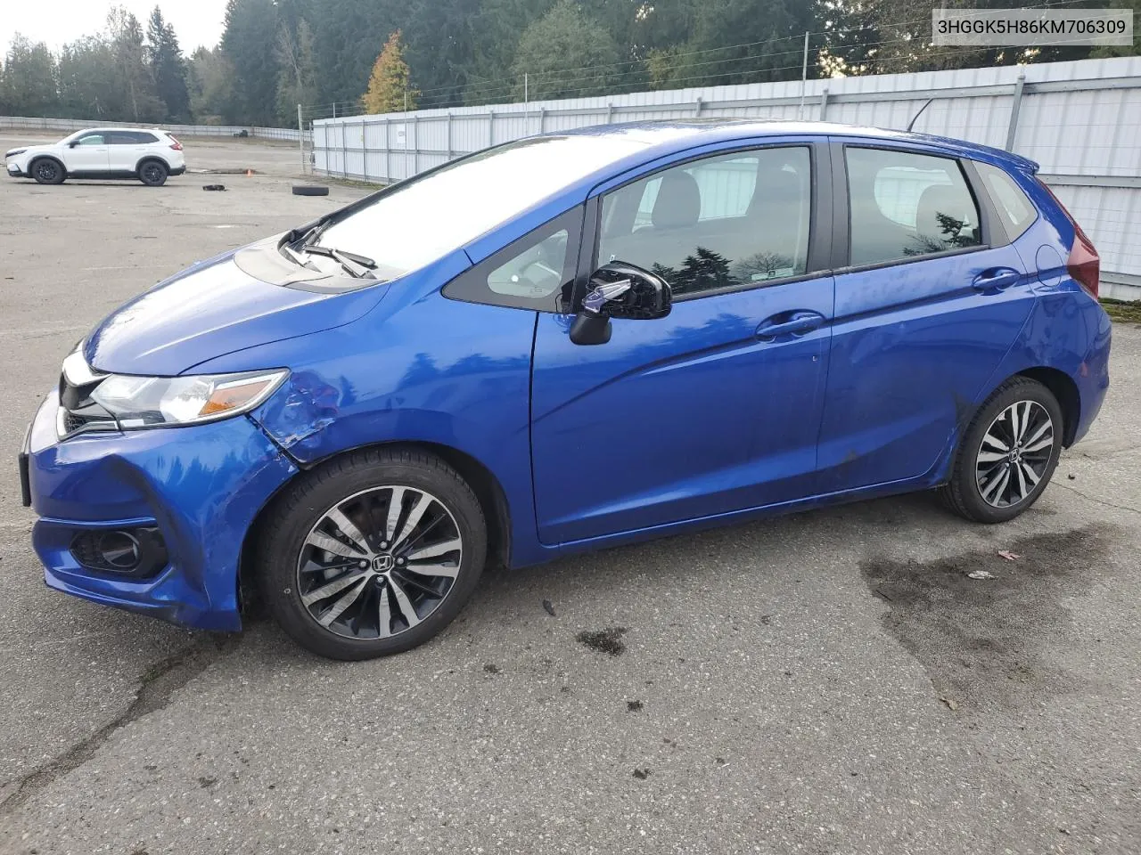 2019 Honda Fit Ex VIN: 3HGGK5H86KM706309 Lot: 78015394