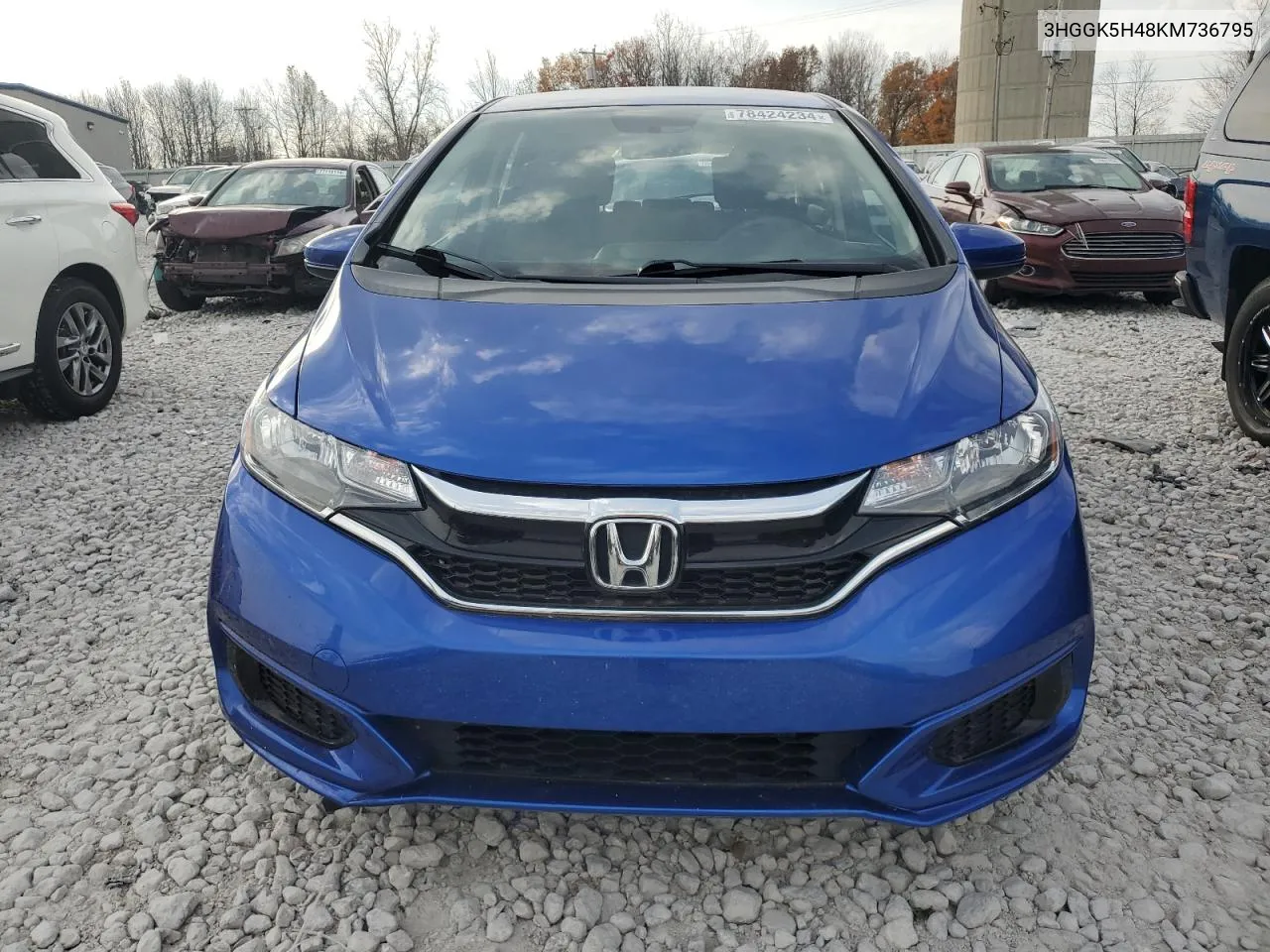 2019 Honda Fit Lx VIN: 3HGGK5H48KM736795 Lot: 78424234