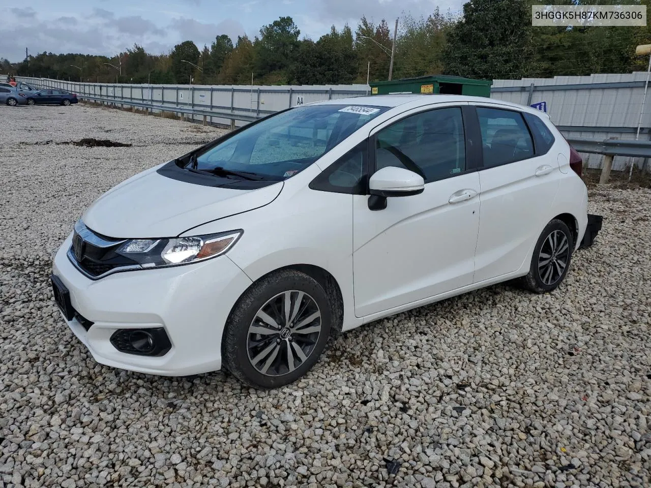 2019 Honda Fit Ex VIN: 3HGGK5H87KM736306 Lot: 78465544