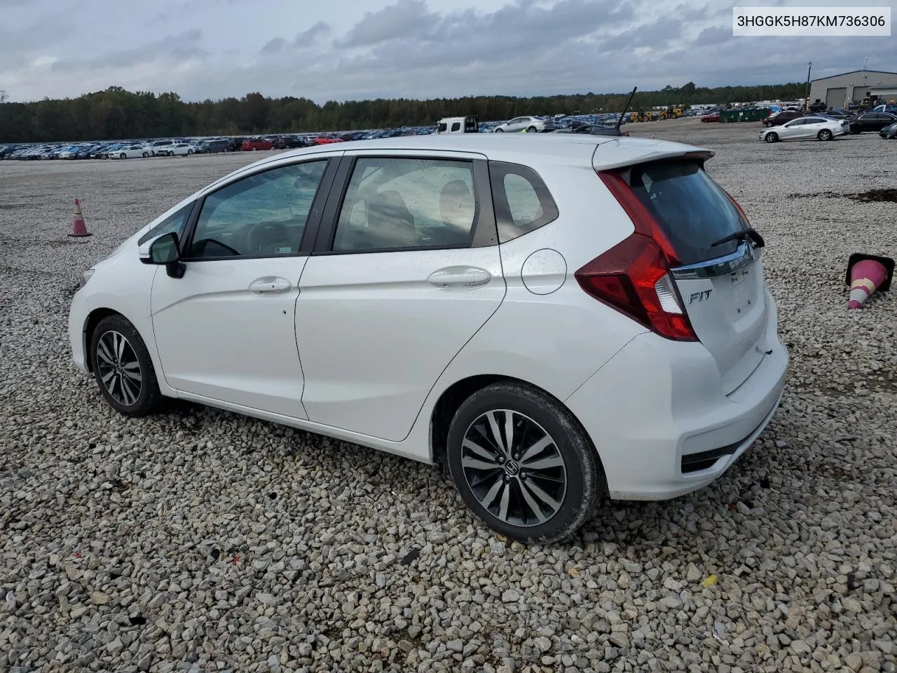 2019 Honda Fit Ex VIN: 3HGGK5H87KM736306 Lot: 78465544