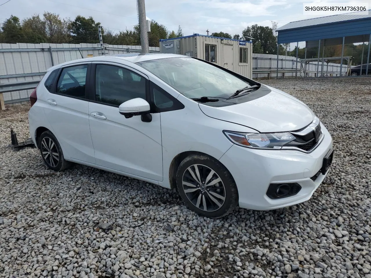 2019 Honda Fit Ex VIN: 3HGGK5H87KM736306 Lot: 78465544