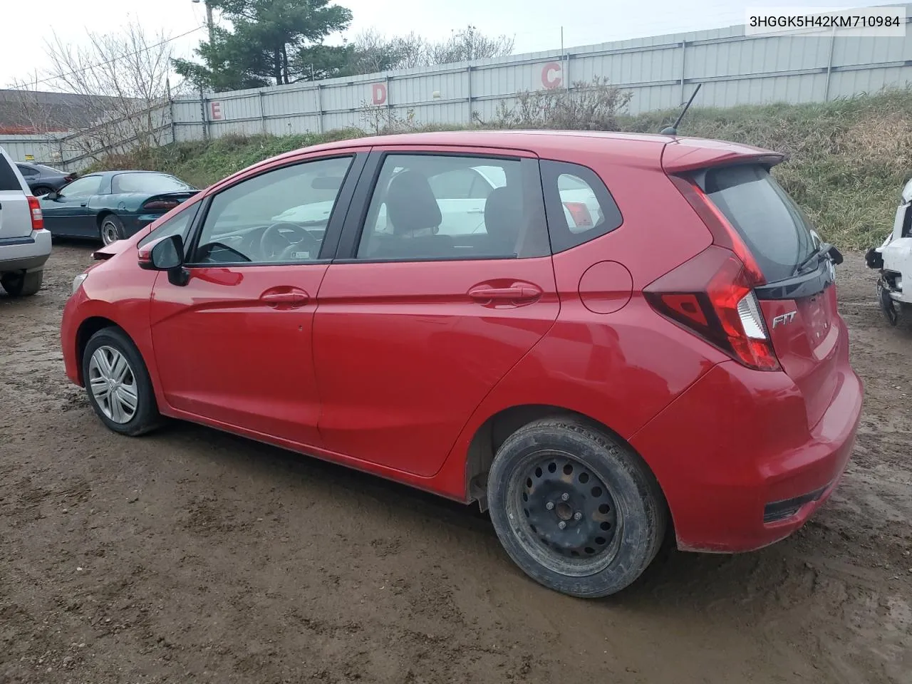 2019 Honda Fit Lx VIN: 3HGGK5H42KM710984 Lot: 78681654