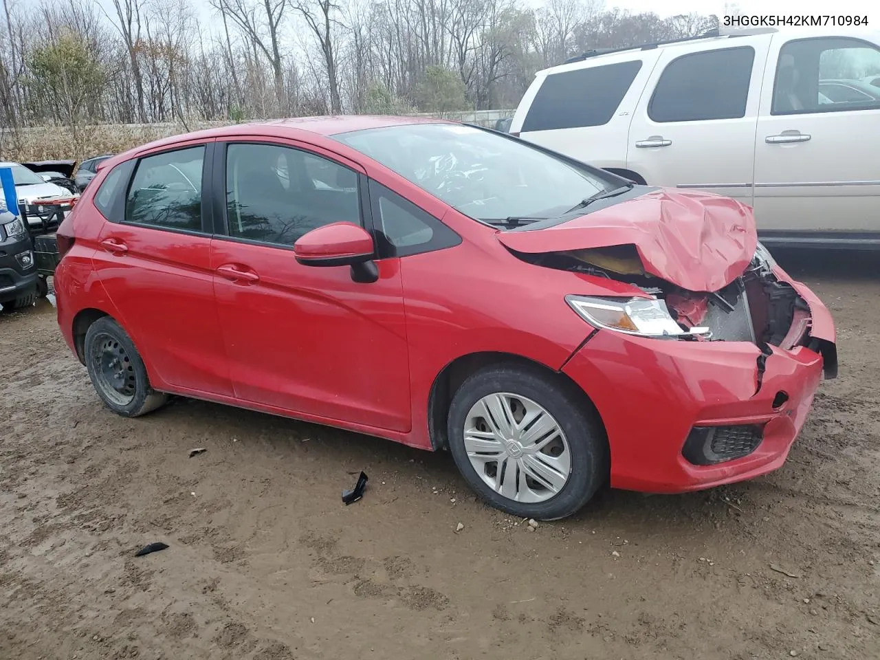 2019 Honda Fit Lx VIN: 3HGGK5H42KM710984 Lot: 78681654