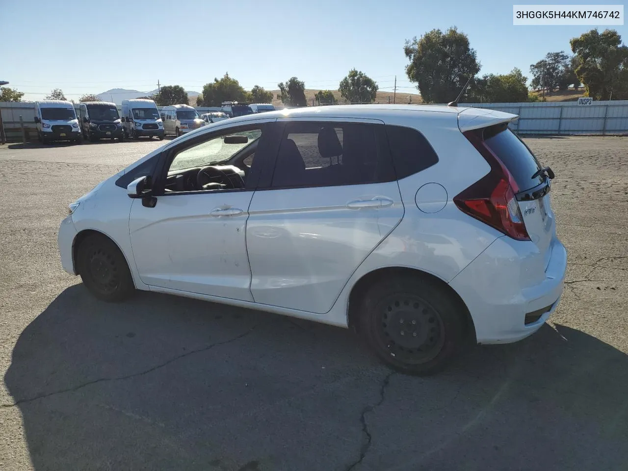 2019 Honda Fit Lx VIN: 3HGGK5H44KM746742 Lot: 79096834