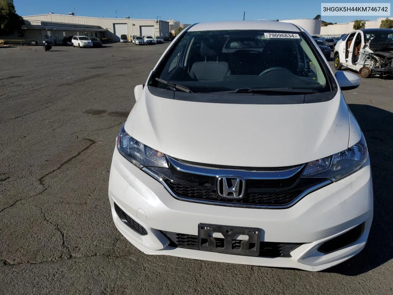 2019 Honda Fit Lx VIN: 3HGGK5H44KM746742 Lot: 79096834