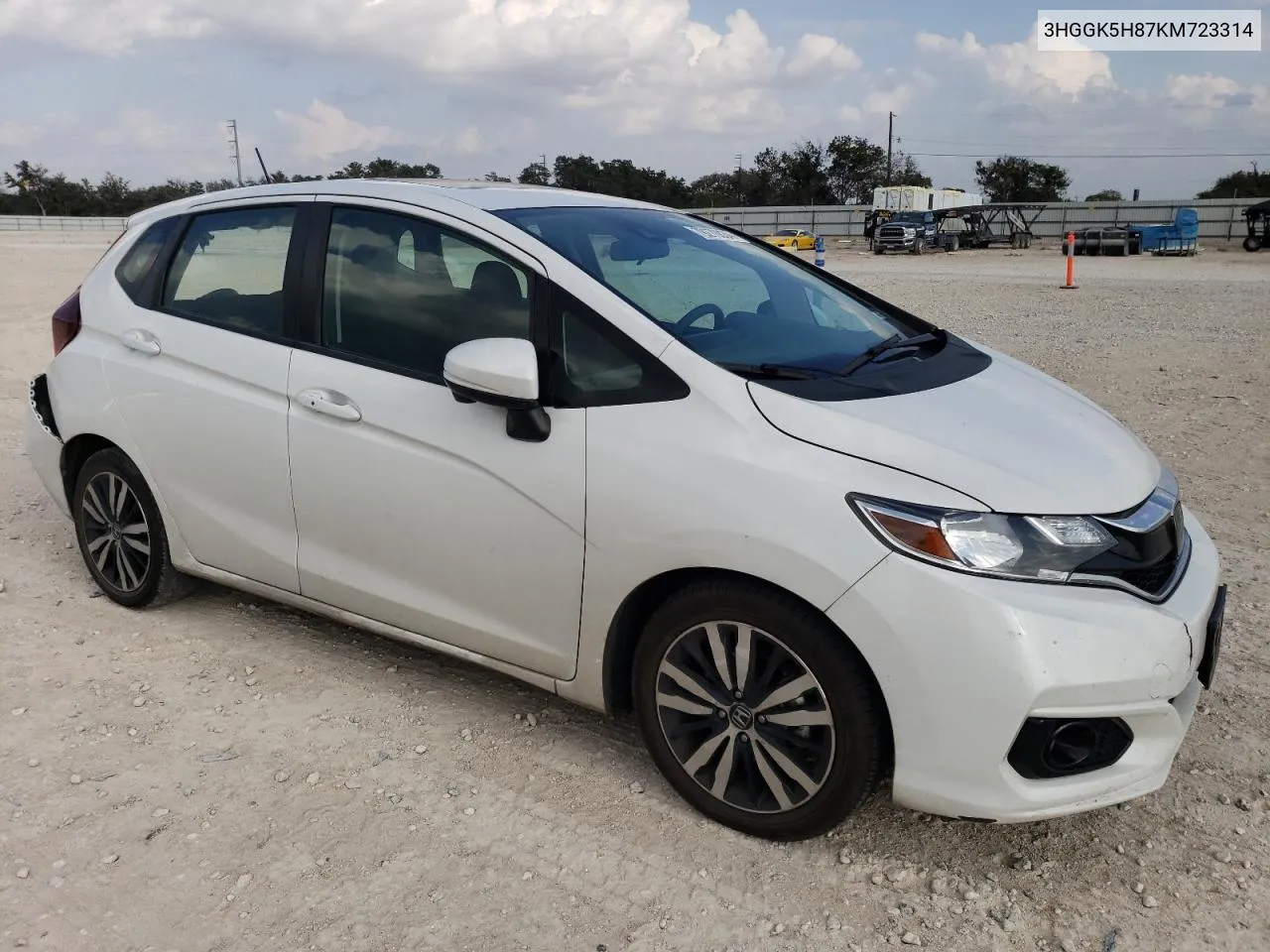 2019 Honda Fit Ex VIN: 3HGGK5H87KM723314 Lot: 79270834