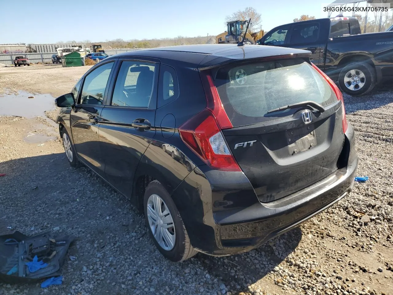 2019 Honda Fit Lx VIN: 3HGGK5G43KM706735 Lot: 79796484