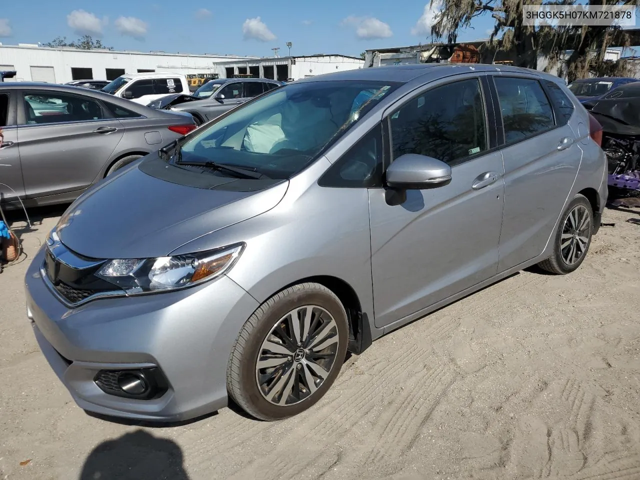 2019 Honda Fit Exl VIN: 3HGGK5H07KM721878 Lot: 80181164