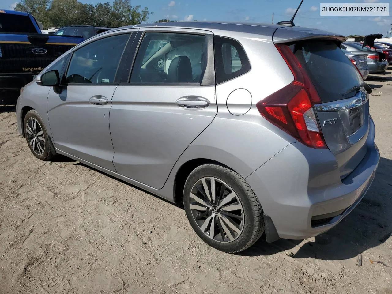 2019 Honda Fit Exl VIN: 3HGGK5H07KM721878 Lot: 80181164