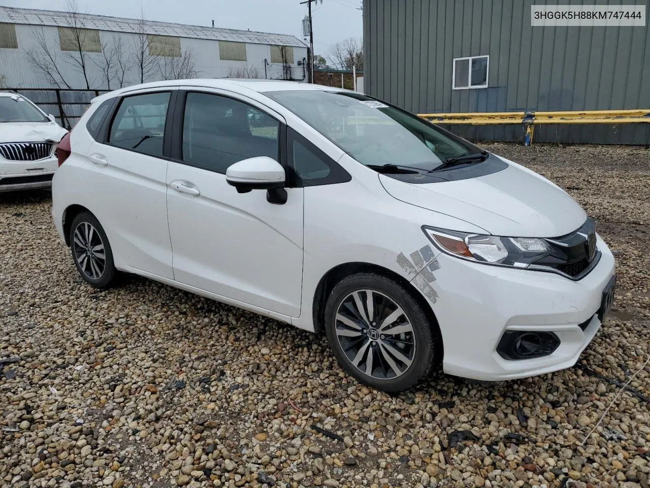 2019 Honda Fit Ex VIN: 3HGGK5H88KM747444 Lot: 81270964