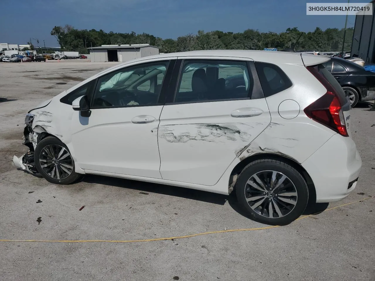 2020 Honda Fit Ex VIN: 3HGGK5H84LM720419 Lot: 58064824