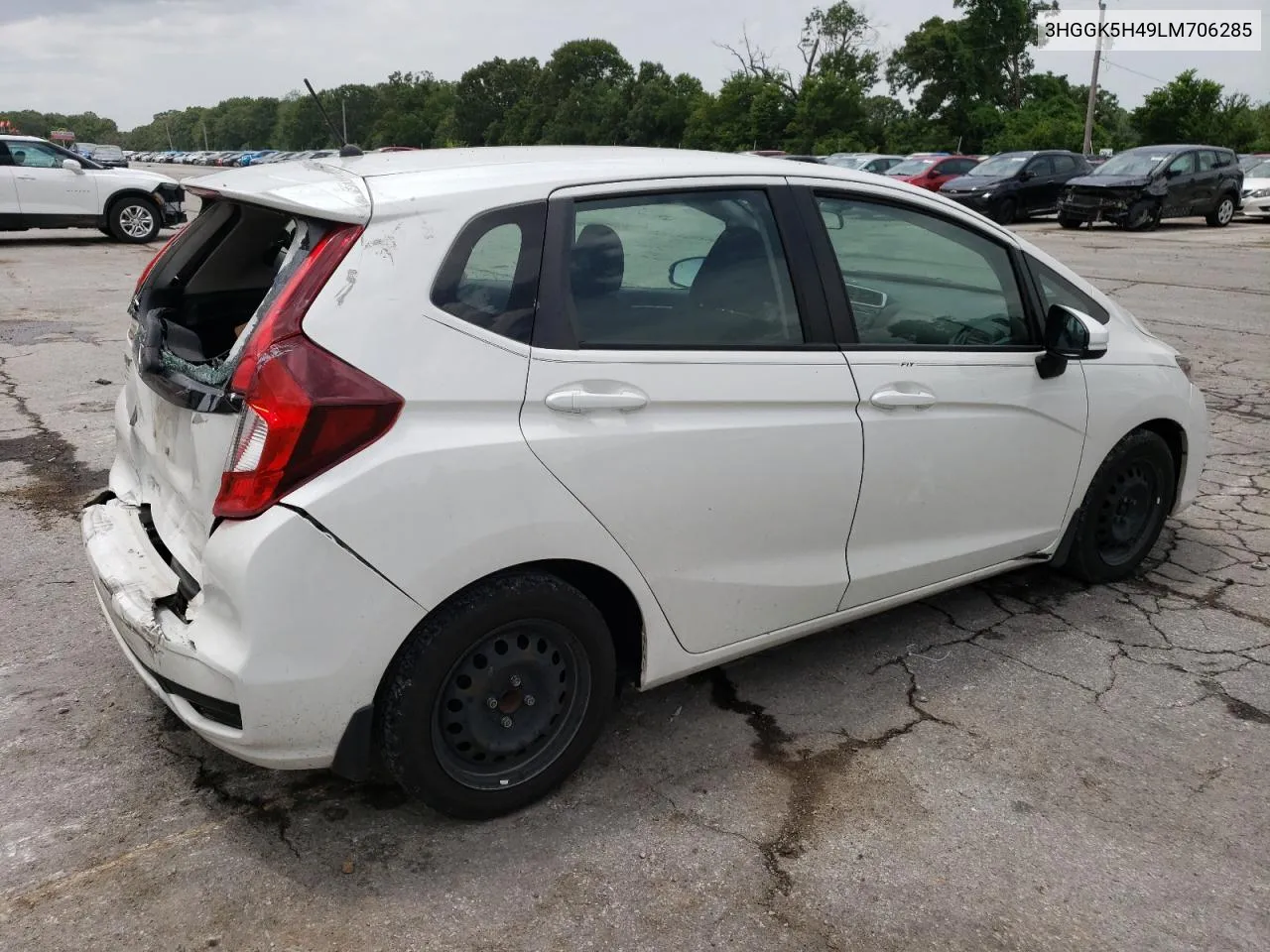 2020 Honda Fit Lx VIN: 3HGGK5H49LM706285 Lot: 60748574