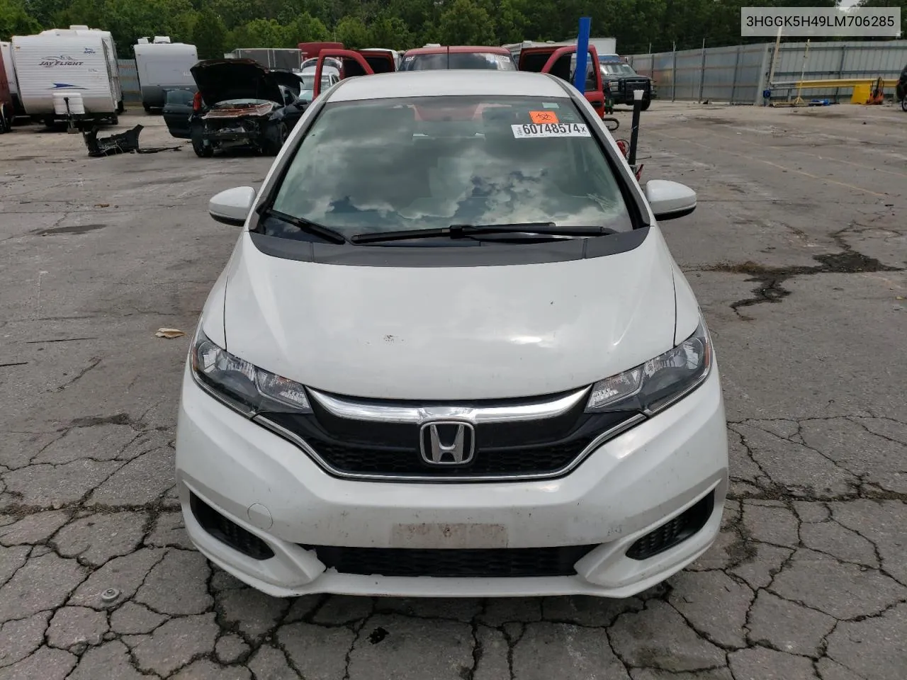 2020 Honda Fit Lx VIN: 3HGGK5H49LM706285 Lot: 60748574