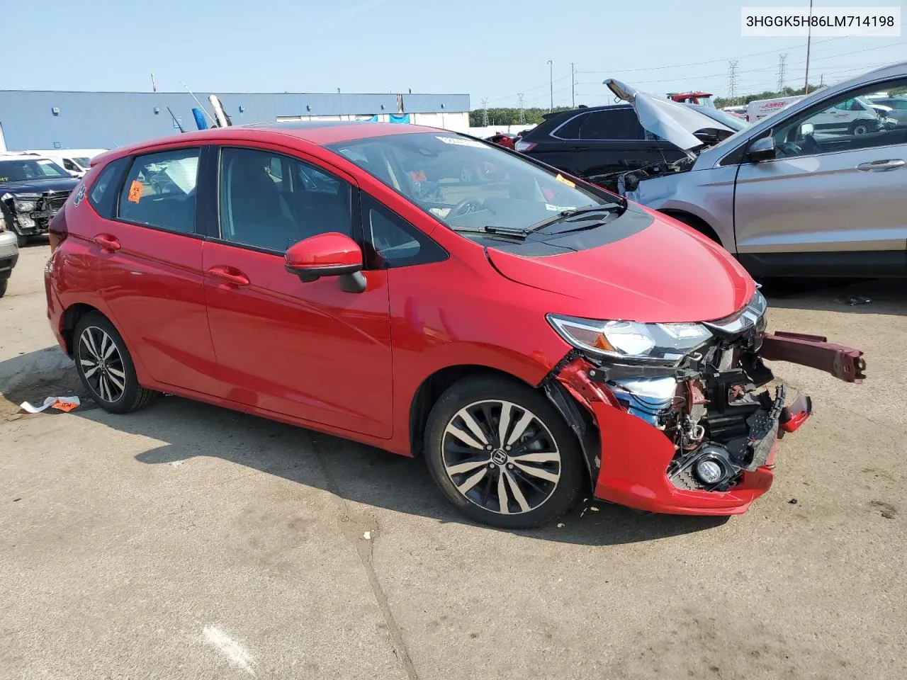 2020 Honda Fit Ex VIN: 3HGGK5H86LM714198 Lot: 68445114