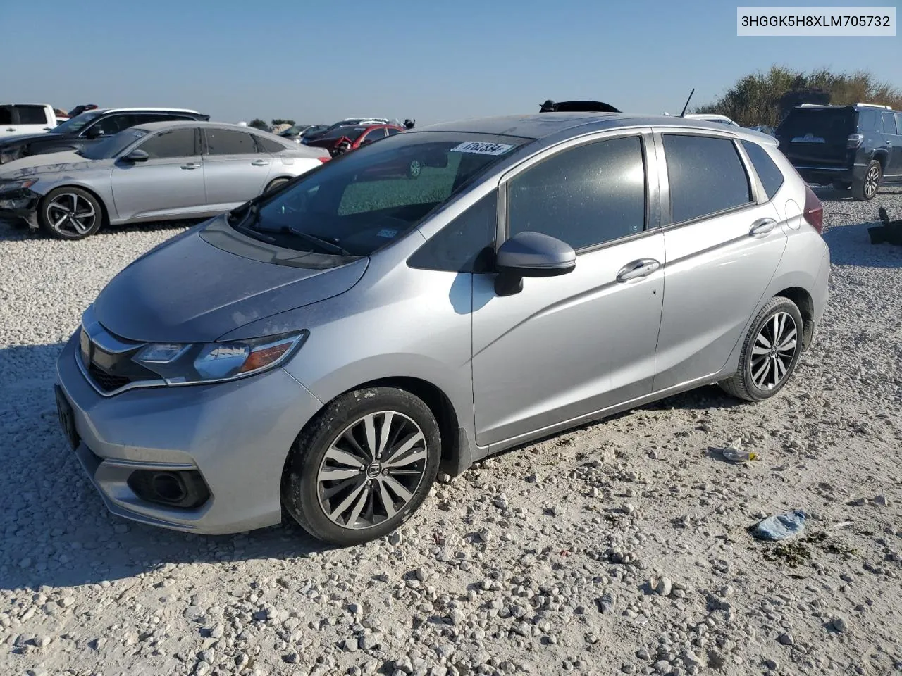 2020 Honda Fit Ex VIN: 3HGGK5H8XLM705732 Lot: 73762334