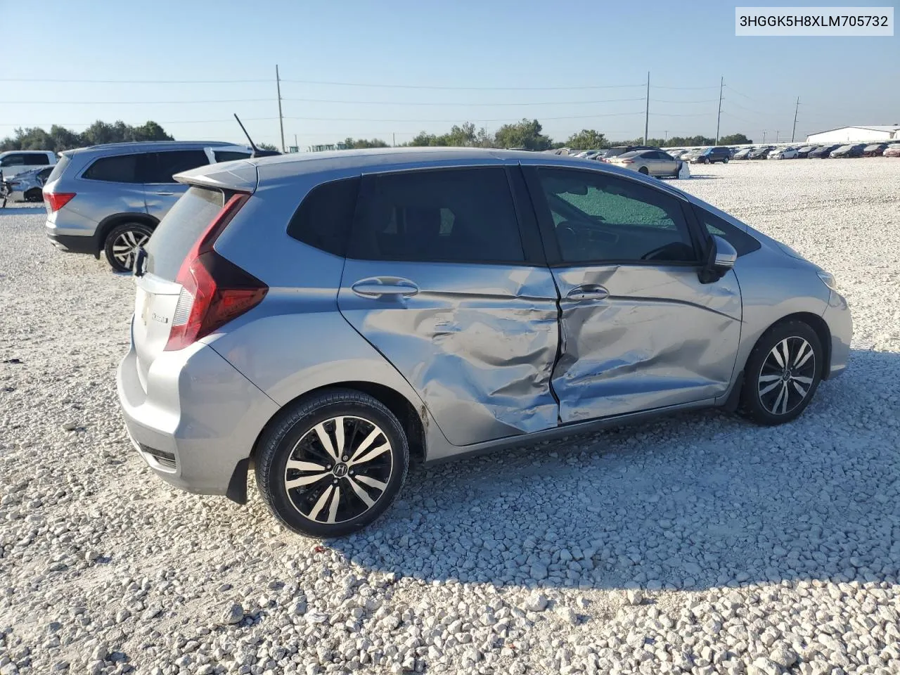 2020 Honda Fit Ex VIN: 3HGGK5H8XLM705732 Lot: 73762334