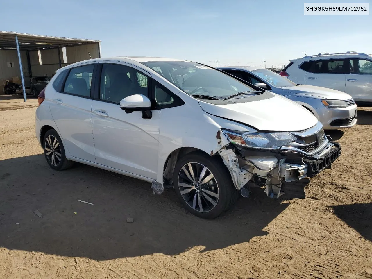 2020 Honda Fit Ex VIN: 3HGGK5H89LM702952 Lot: 73977254