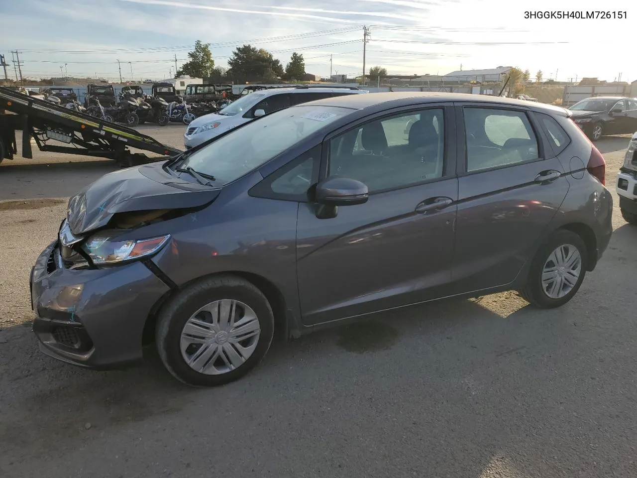 2020 Honda Fit Lx VIN: 3HGGK5H40LM726151 Lot: 74110924