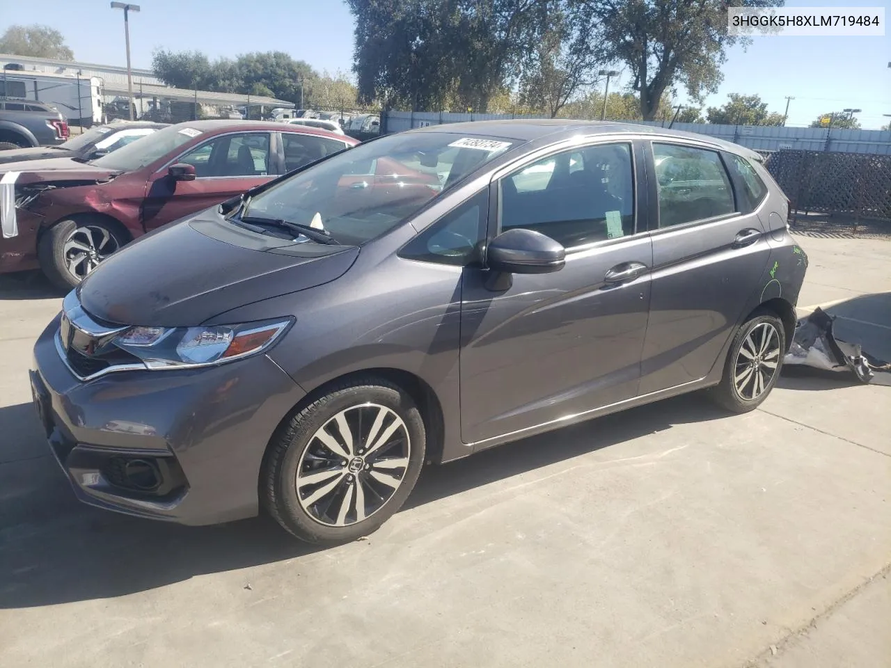 2020 Honda Fit Ex VIN: 3HGGK5H8XLM719484 Lot: 74393734