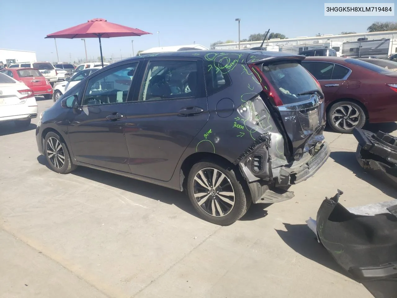 2020 Honda Fit Ex VIN: 3HGGK5H8XLM719484 Lot: 74393734