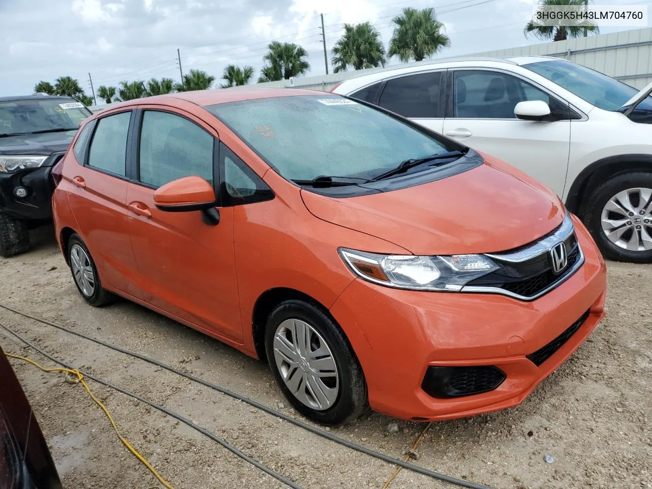 2020 Honda Fit Lx VIN: 3HGGK5H43LM704760 Lot: 74446524