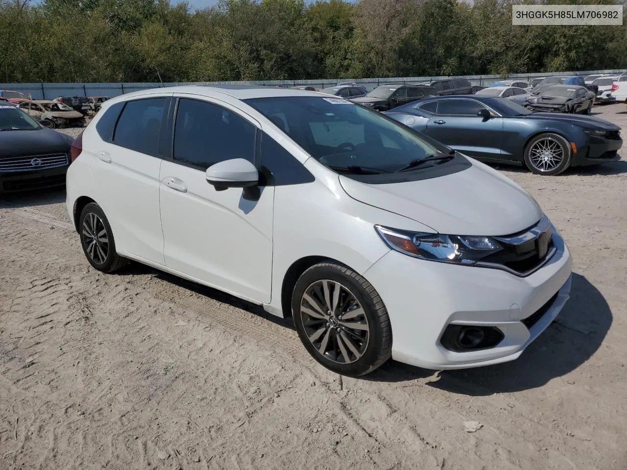 2020 Honda Fit Ex VIN: 3HGGK5H85LM706982 Lot: 74667264