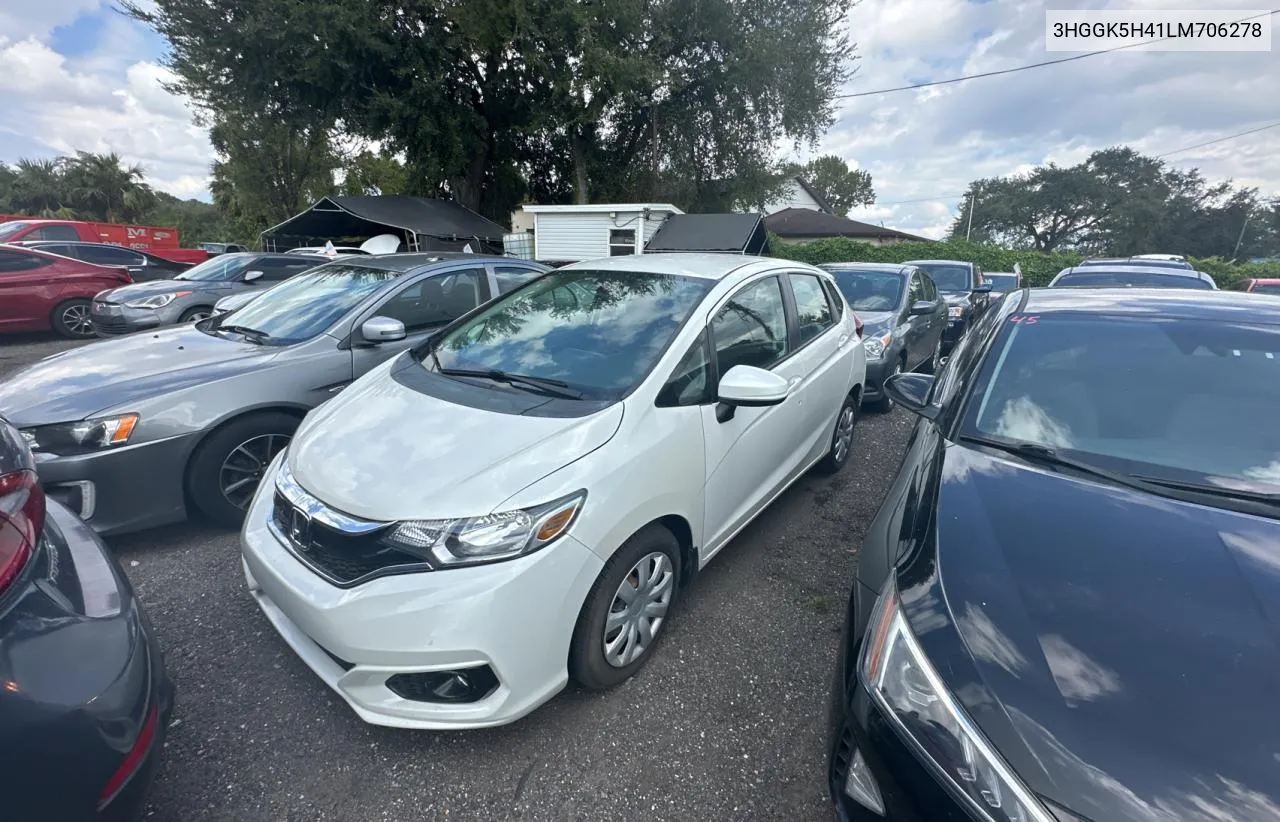 2020 Honda Fit Lx VIN: 3HGGK5H41LM706278 Lot: 74754044