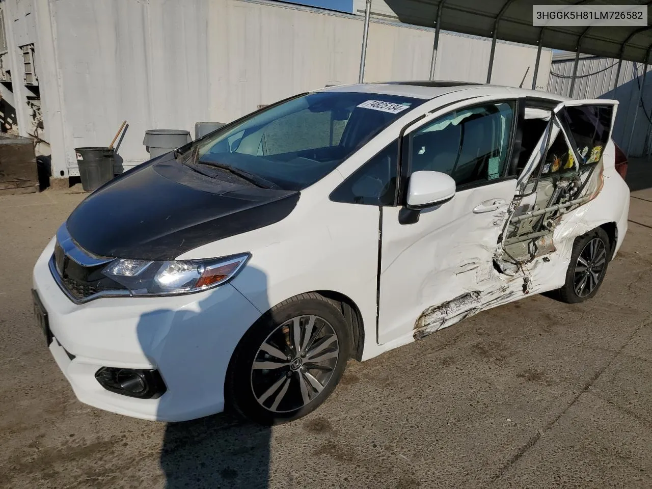 2020 Honda Fit Ex VIN: 3HGGK5H81LM726582 Lot: 74825134