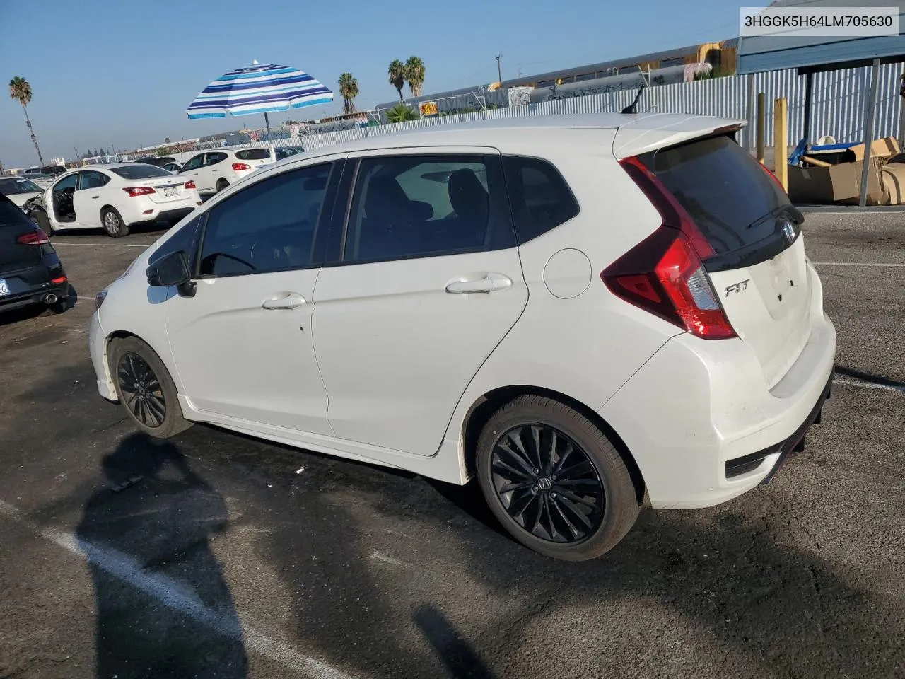 2020 Honda Fit Sport VIN: 3HGGK5H64LM705630 Lot: 75094934