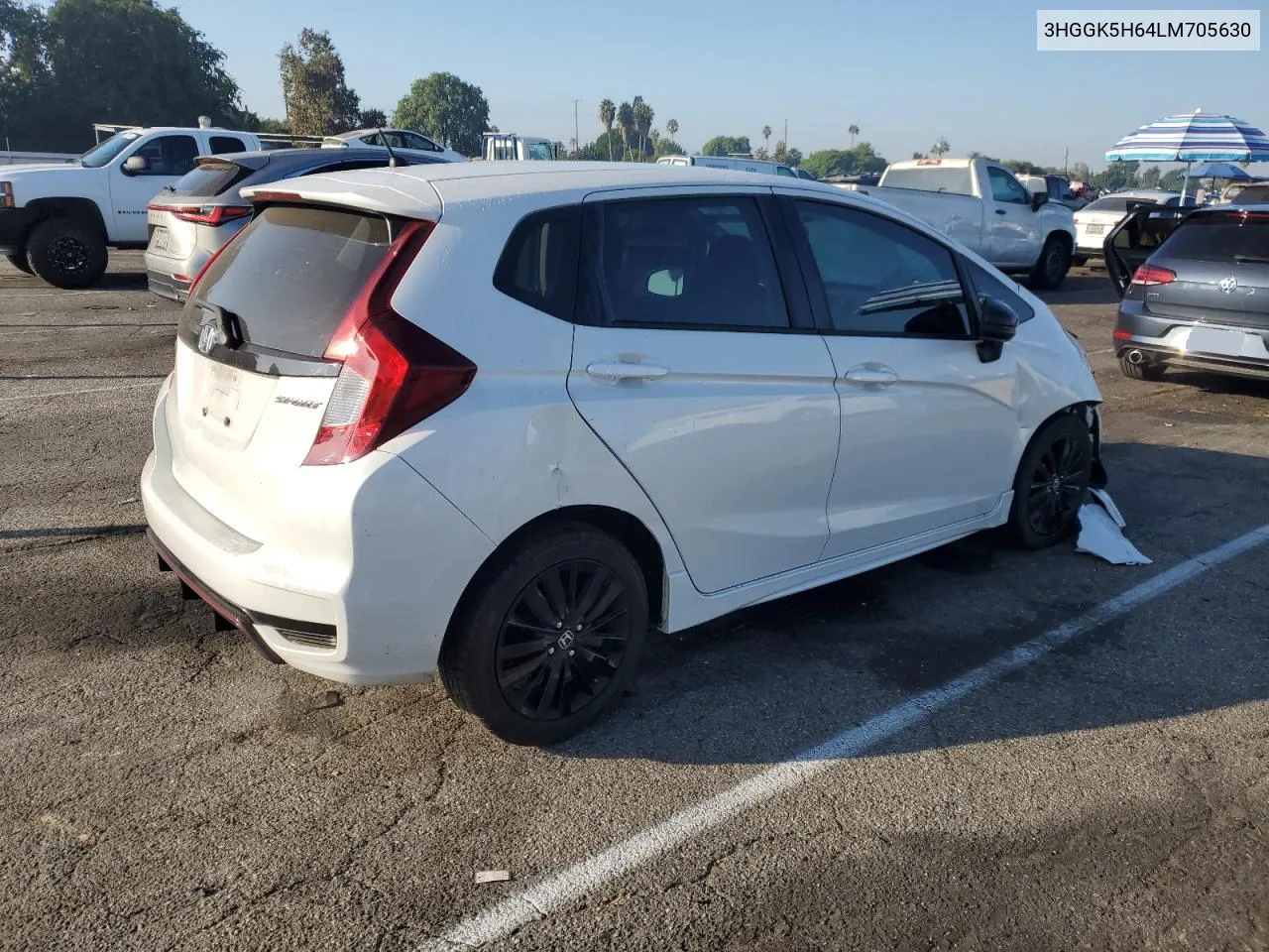 2020 Honda Fit Sport VIN: 3HGGK5H64LM705630 Lot: 75094934