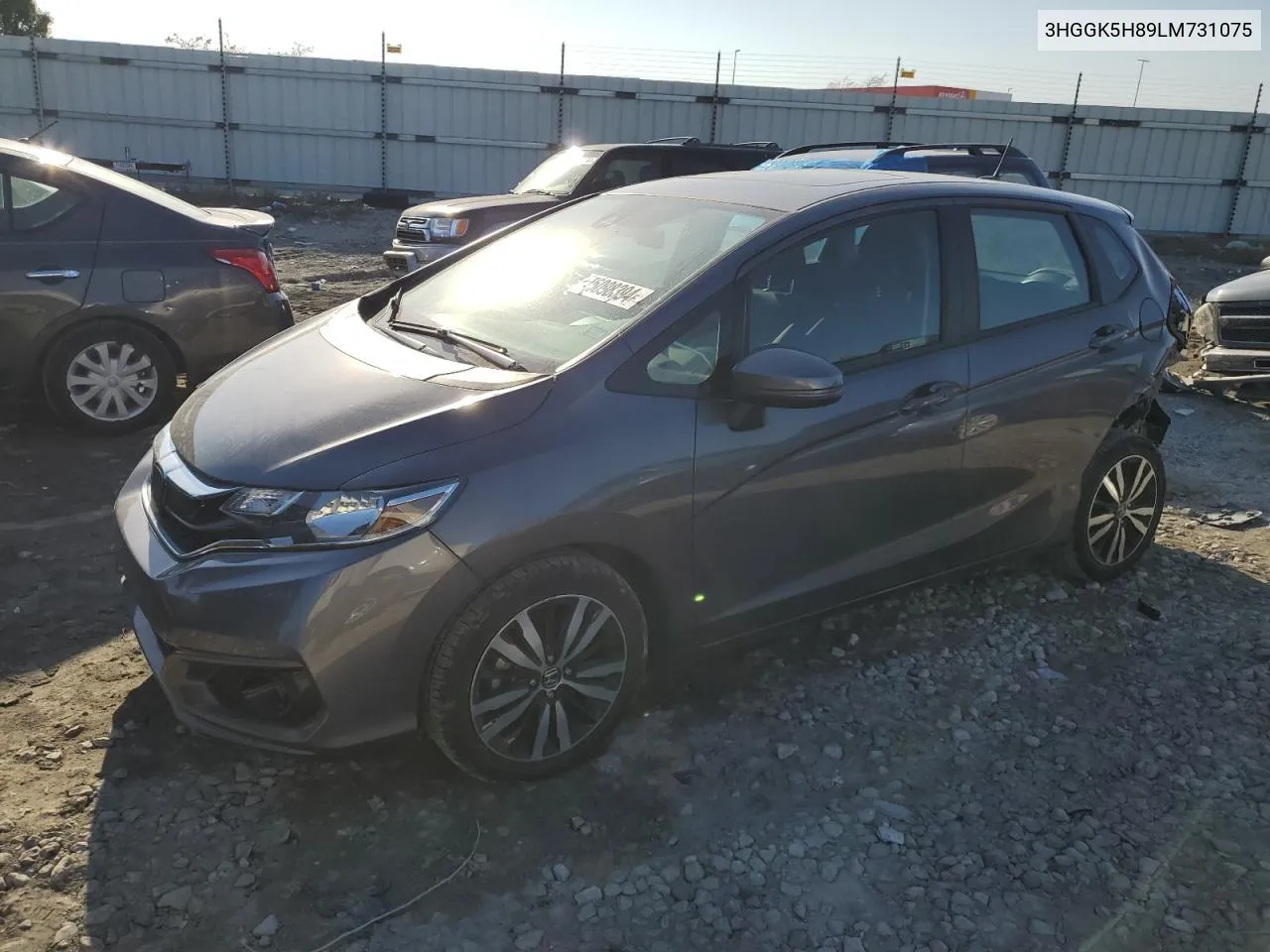 2020 Honda Fit Ex VIN: 3HGGK5H89LM731075 Lot: 75098394