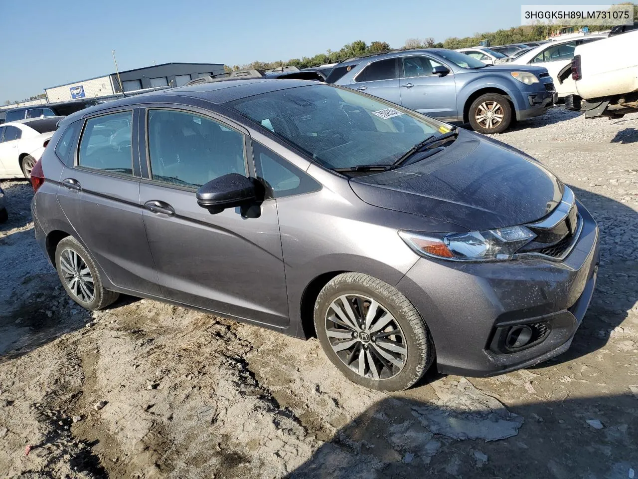 2020 Honda Fit Ex VIN: 3HGGK5H89LM731075 Lot: 75098394