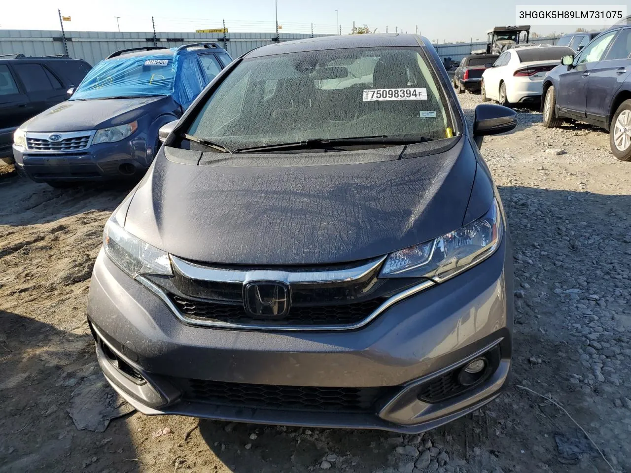 2020 Honda Fit Ex VIN: 3HGGK5H89LM731075 Lot: 75098394