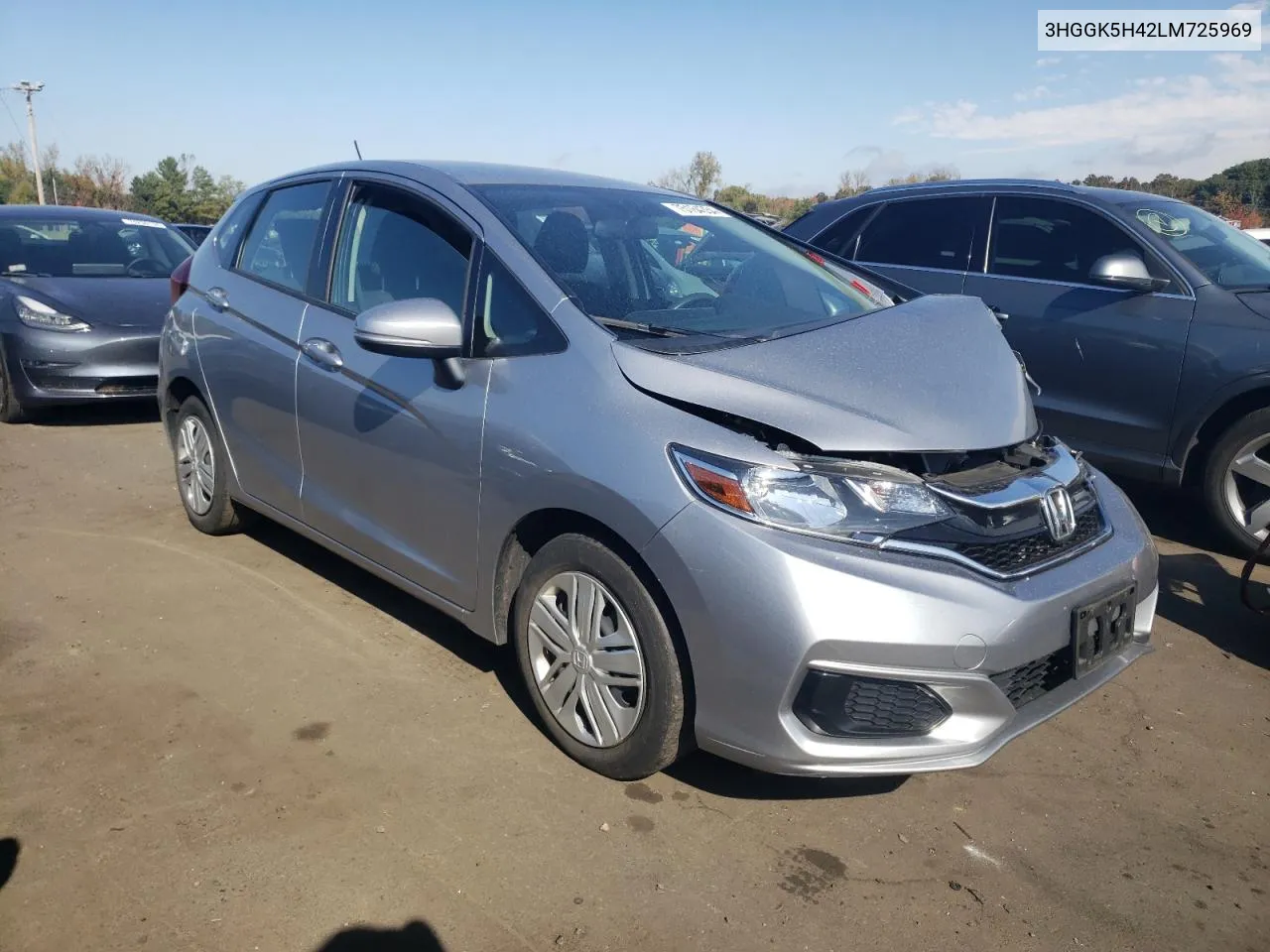 2020 Honda Fit Lx VIN: 3HGGK5H42LM725969 Lot: 75164354